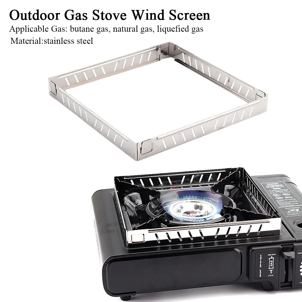 Outdoor Gas Camping Oven - Уличная газовая плита, ветрозащитный экран, складная