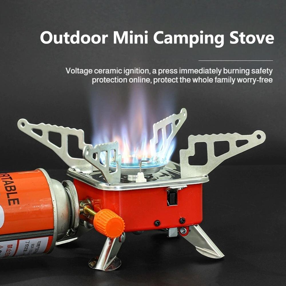Outdoor Gas Camping Oven - Портативная складная ветрозащитная газовая плита для