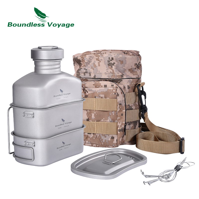 Outdoor Camping Games - Походная Военная бутылка для столовой Boundless