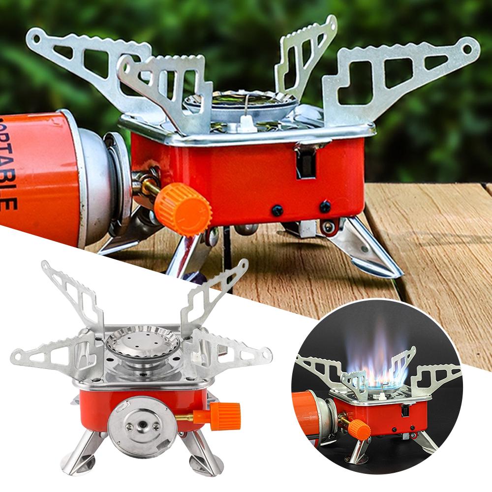 Outdoor Gas Camping Oven - Портативная складная ветрозащитная газовая горелка для