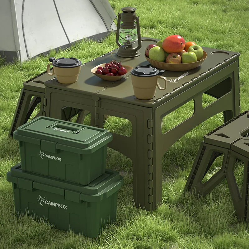 Outdoor Camping Exhibition - Складной портативный уличный удлиненный пластиковый столик