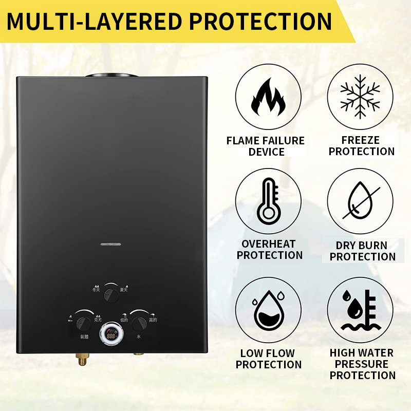 Проточный газовый водонагреват – обзор и цена Outdoor Camping Water Heater