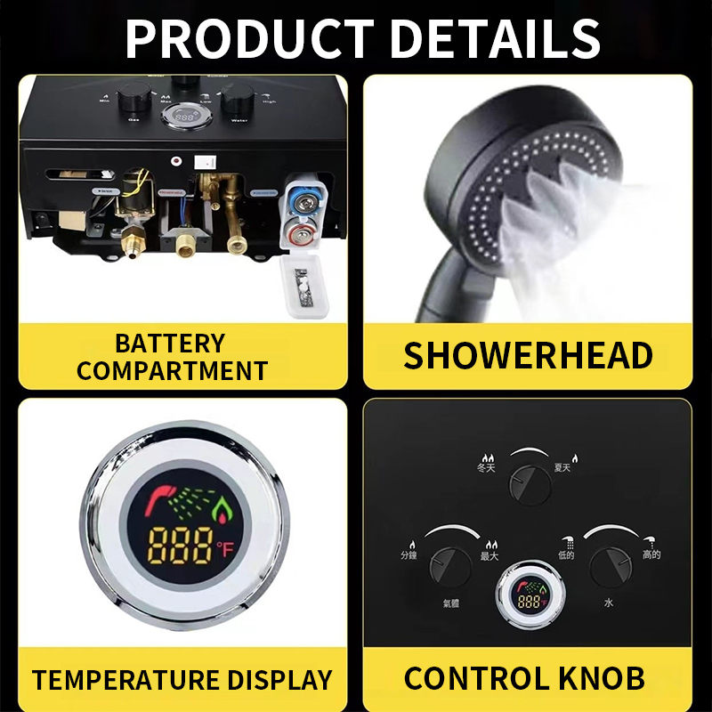 Проточный газовый водонагреват – обзор и цена Outdoor Camping Water Heater
