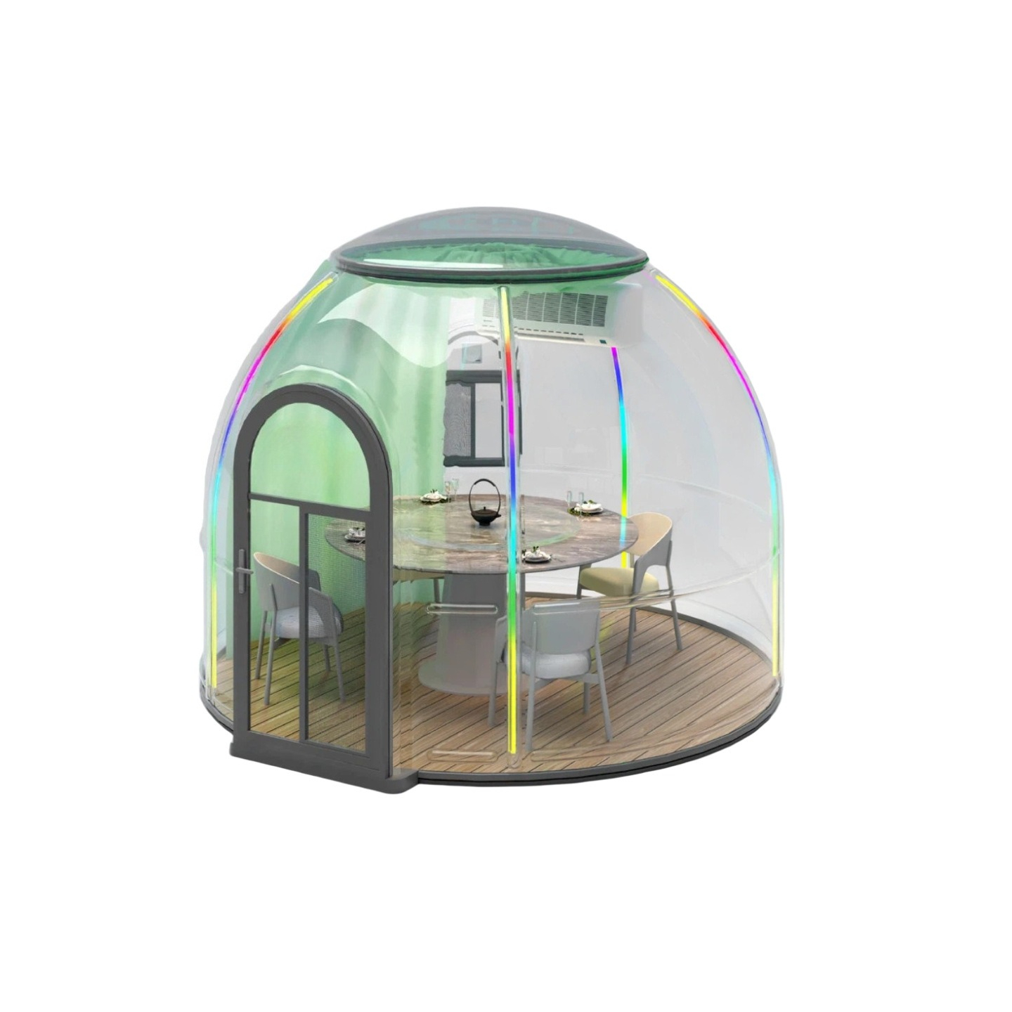 Прозрачный купольный дом-пузыр – обзор и цена Outdoor Camping Exhibition