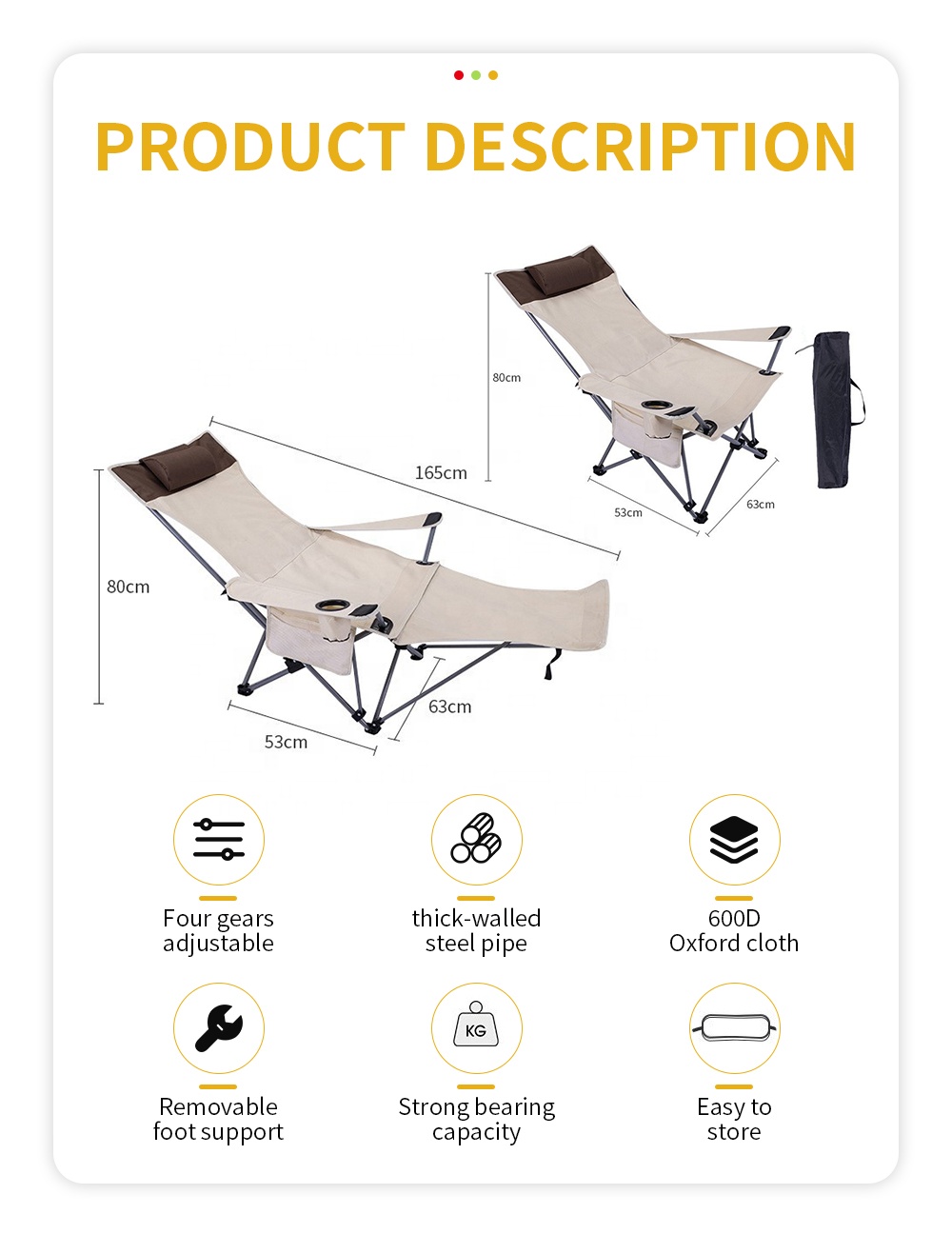 Портативное складное кресло-ше – обзор и цена Outdoor Camping Chairs