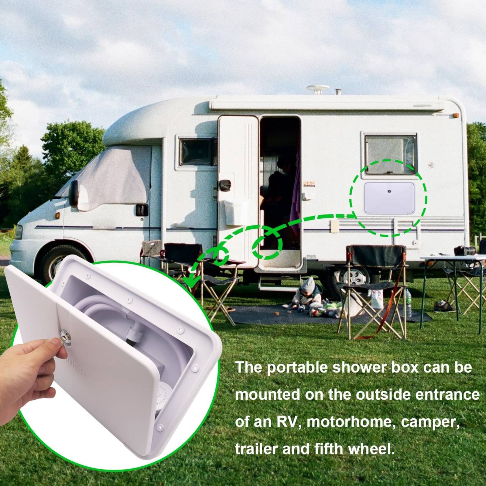 Компактный уличный душ для авт – обзор и цена Outdoor Camping Gear