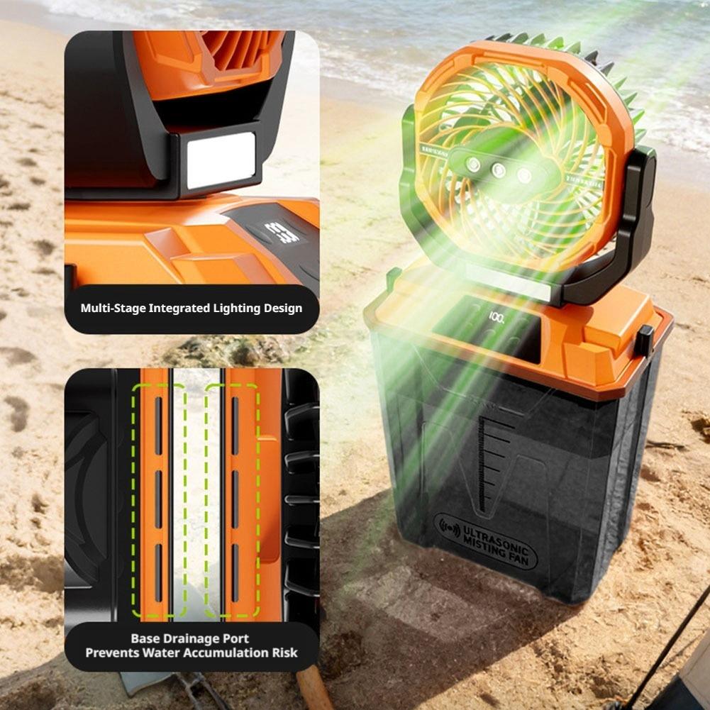 Новый уличный вентилятор-увлаж – обзор и цена Outdoor Camping Fan