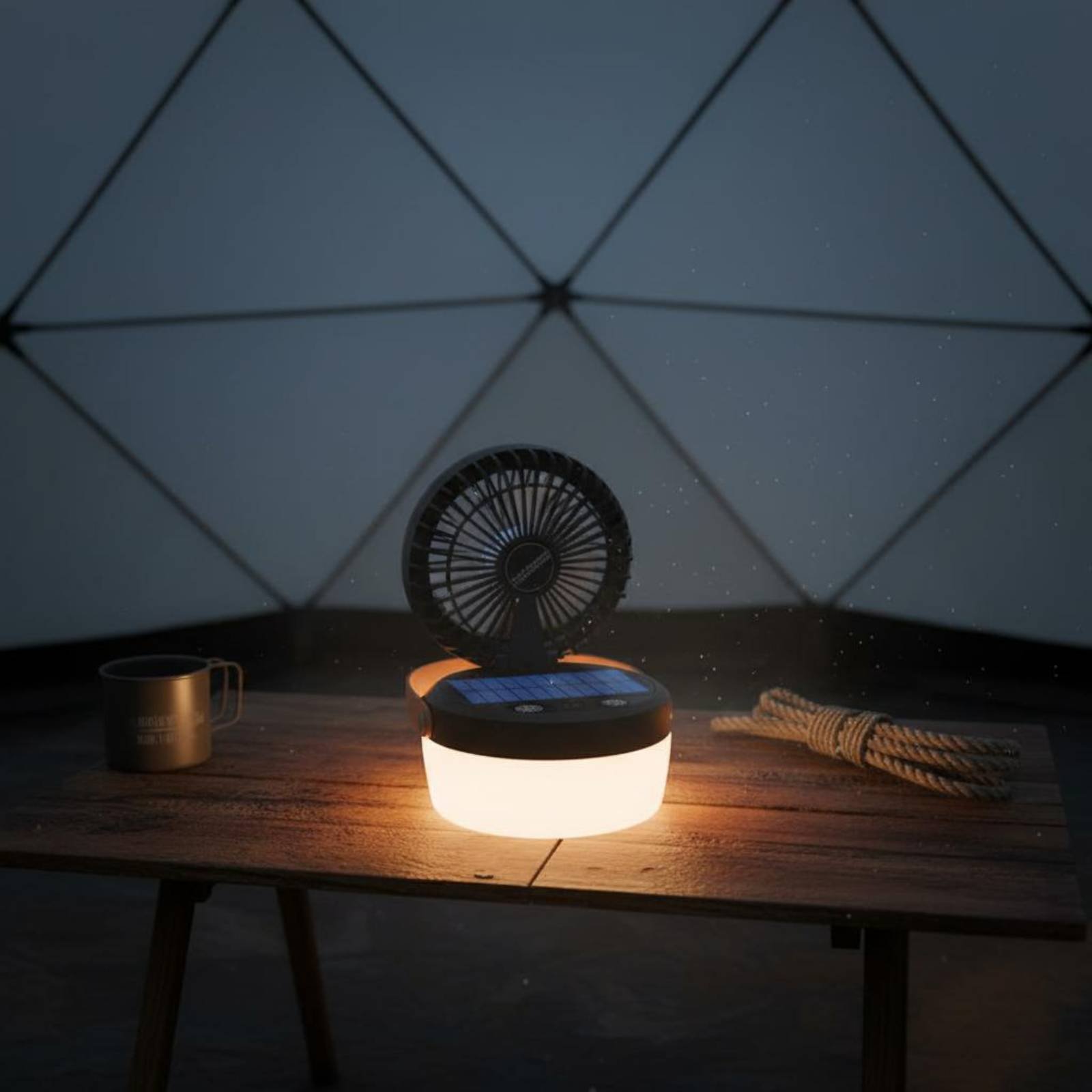 Солнечный кемпинговый вентилят – обзор и цена Outdoor Camping Fan