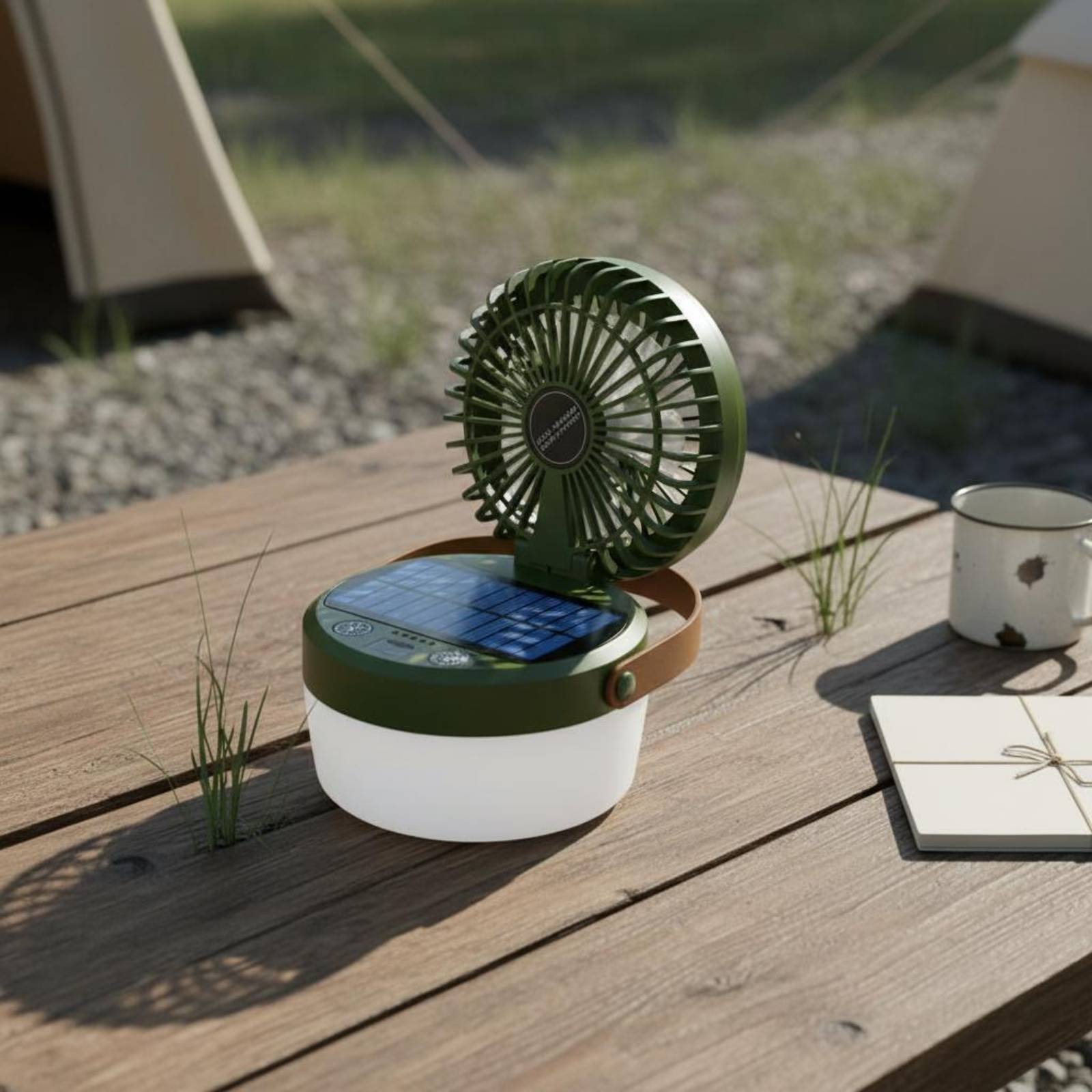 Солнечный кемпинговый вентилят – обзор и цена Outdoor Camping Fan