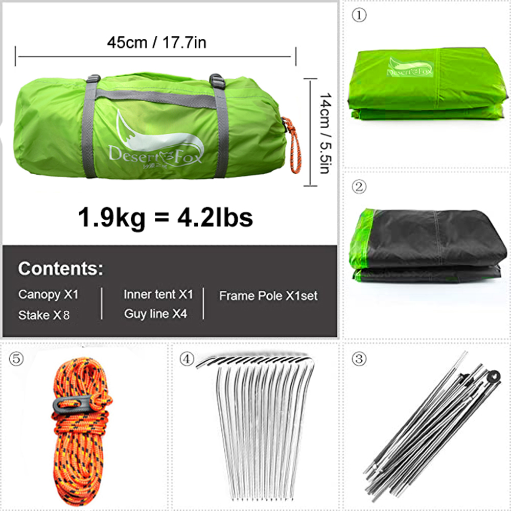 Палатка Desert Fox для 2 челов – обзор и цена Outdoor Camping Dome