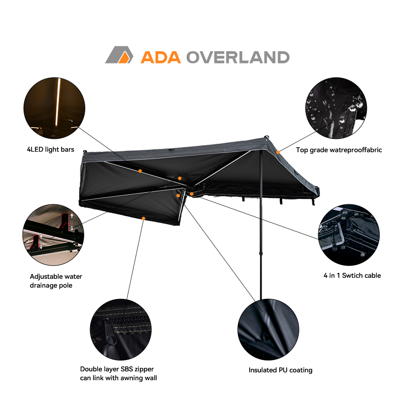 Новый дизайн, всепогодный тент – обзор и цена Outdoor Camping Awning