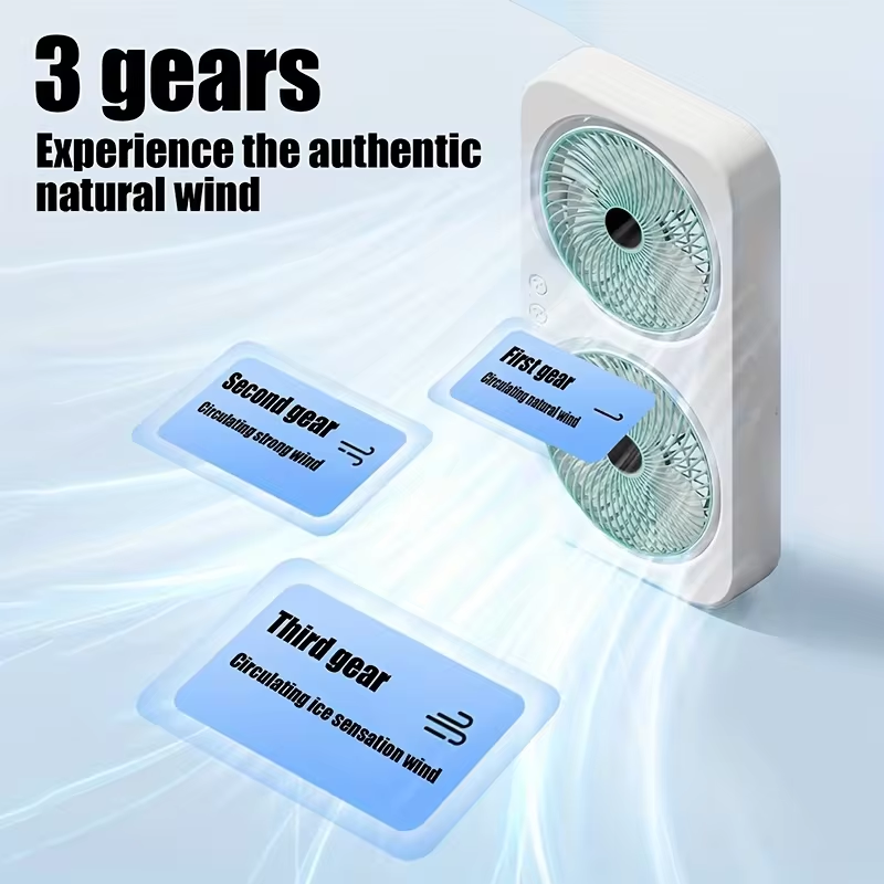 Двухголовочный USB-вентилятор  – обзор и цена Outdoor Camping Fan