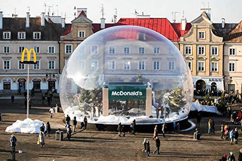 Надувная прозрачная купольная  – обзор и цена Outdoor Camping Exhibition
