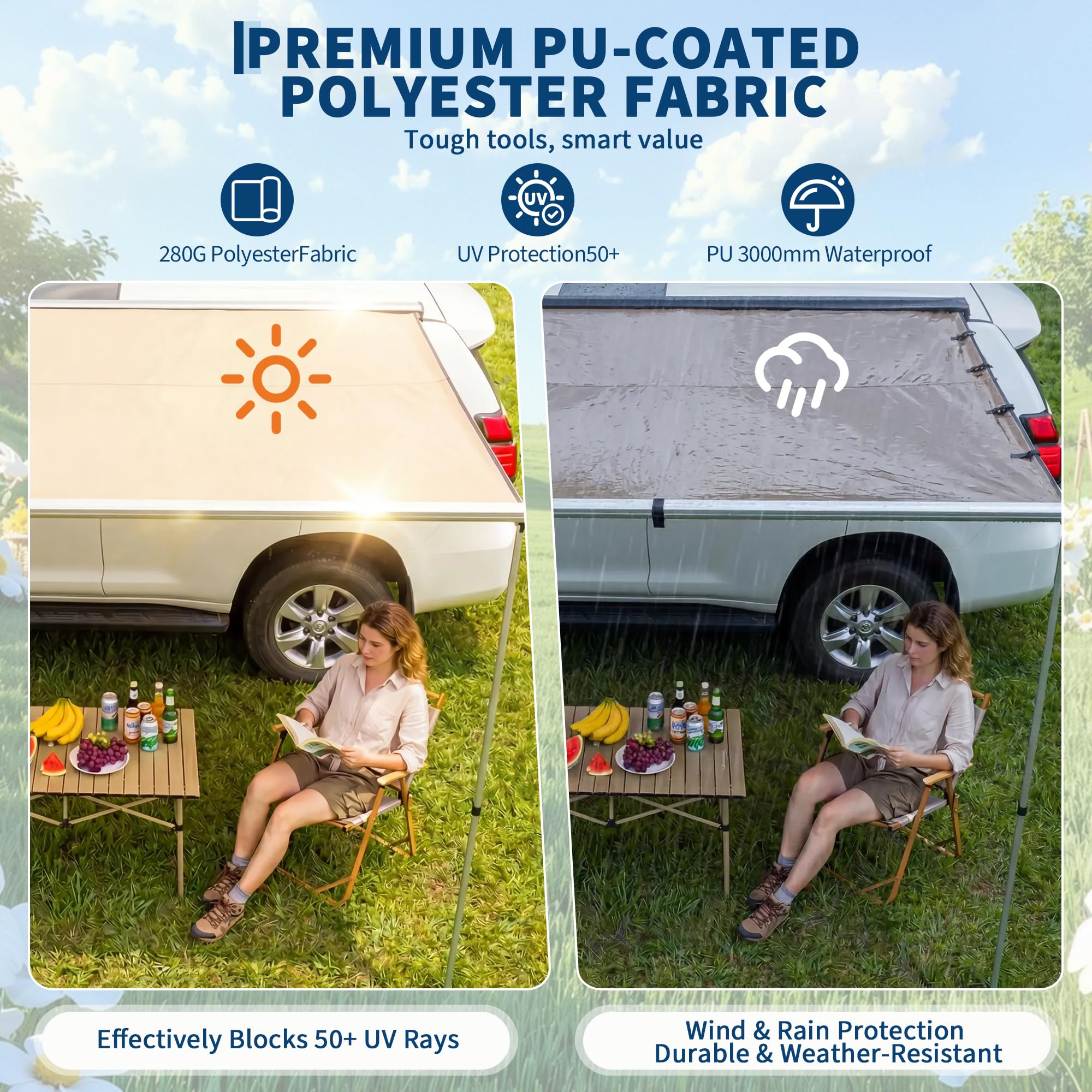 Навес-маркиза для крыши внедор – обзор и цена Outdoor Camping Awning